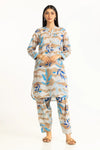 Textured Dobby Printed Co-Ord Set IDIPST-44800