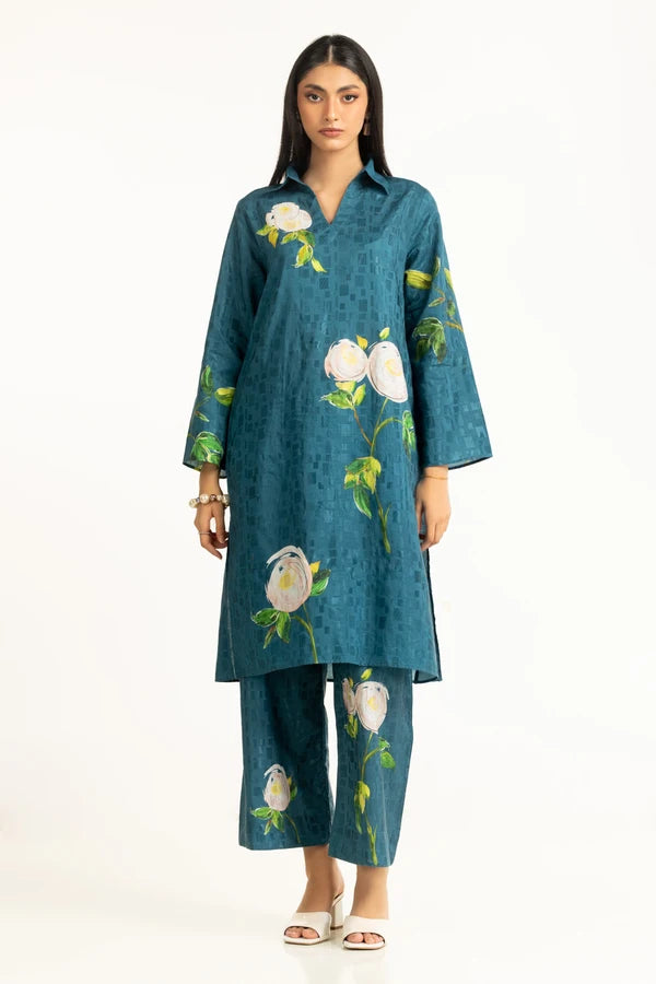 Viscose Jacquard Printed Co-Ord Set IDIPST-44578